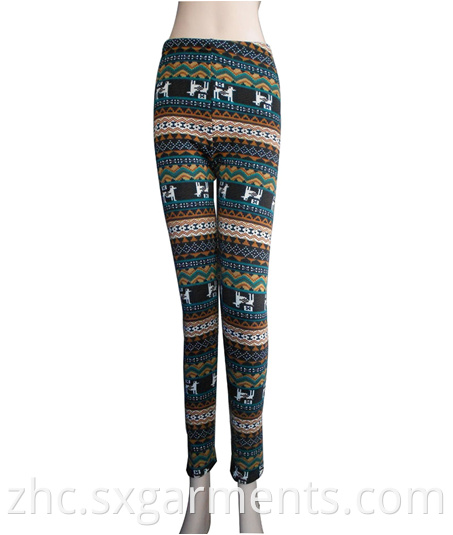98% polyester 2% spandex lady's leggings